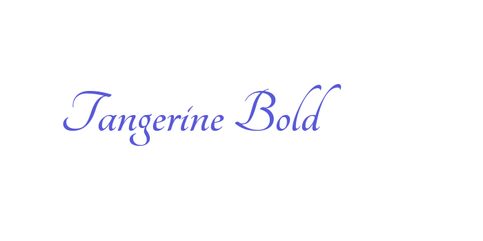 Tangerine Bold Font Download