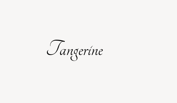 Tangerine Font