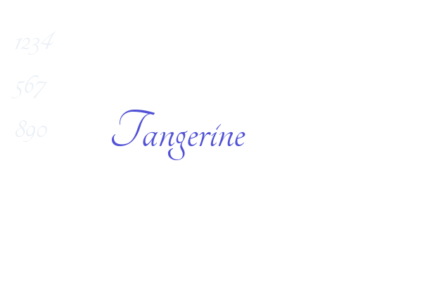 Tangerine Font Download