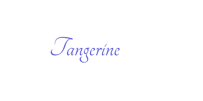 Tangerine Font