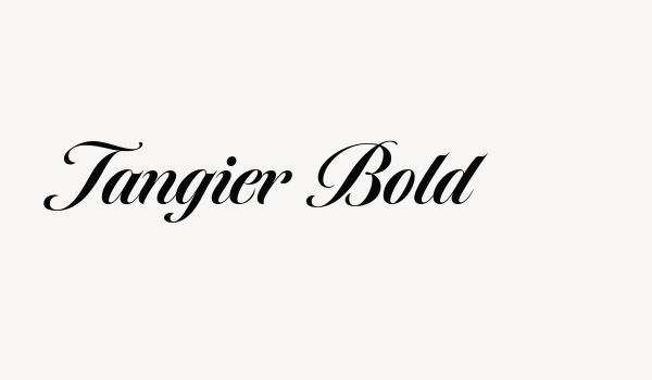 Tangier Bold Font