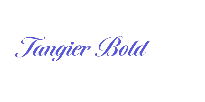 Tangier Bold Font Download