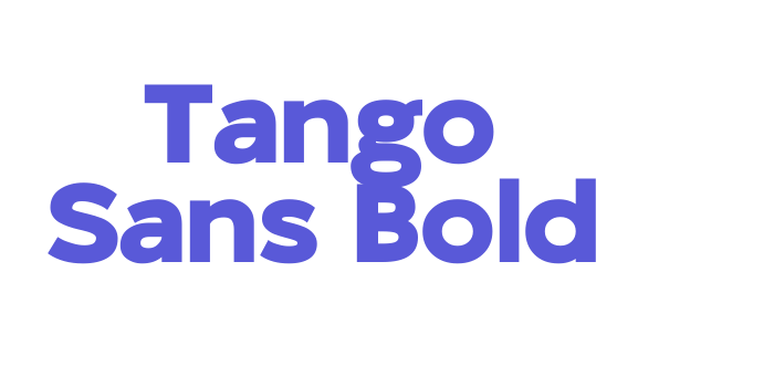 Tango Sans Bold Font