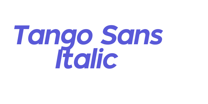 Tango Sans Italic Font Download