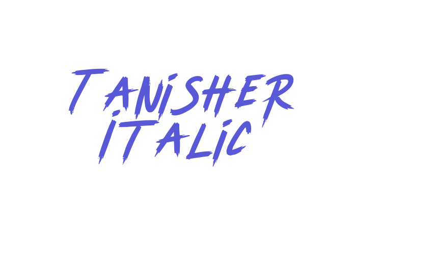 Tanisher Italic Font Download