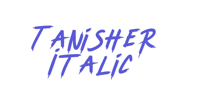 Tanisher Italic Font Download