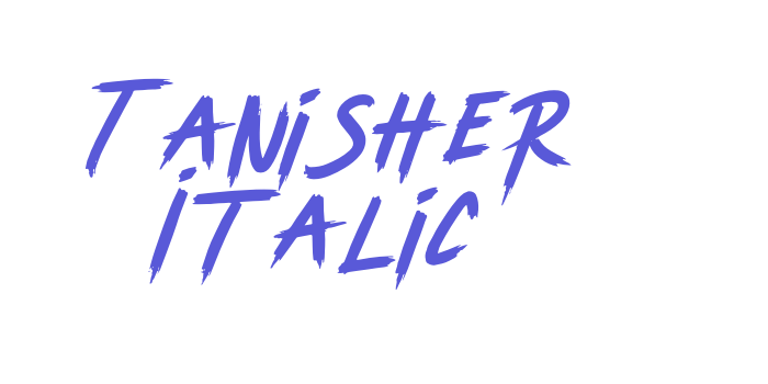 Tanisher Italic Font