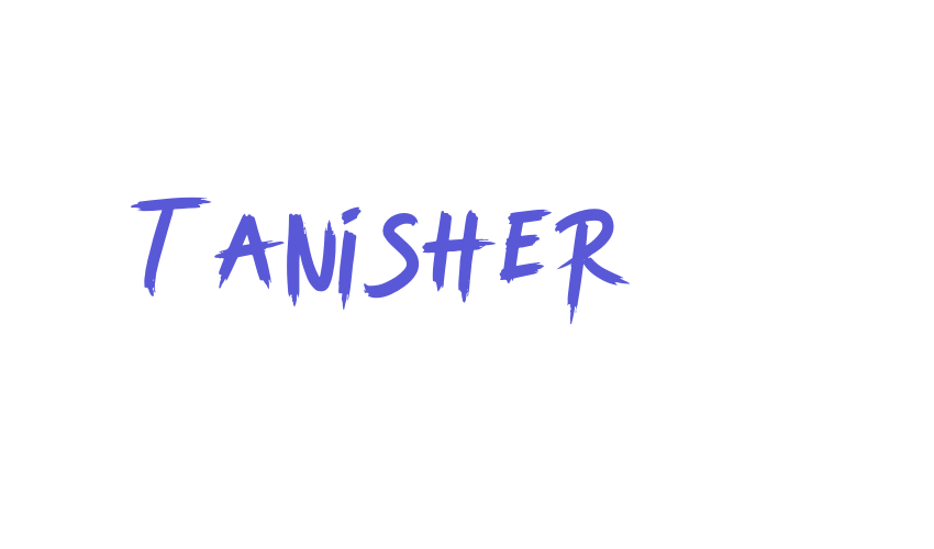 Tanisher Font Download