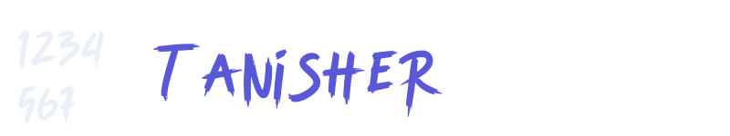 Tanisher-related font