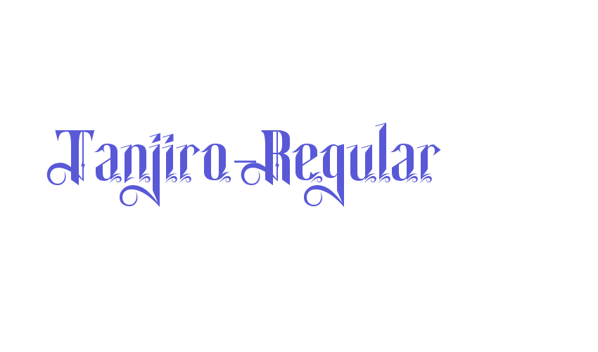 Tanjiro-Regular Font Download