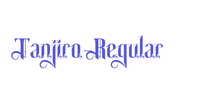 Tanjiro-Regular Font Download