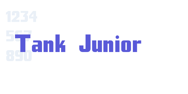 Tank Junior font free