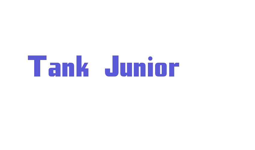 Tank Junior Font Download