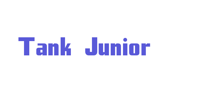 Tank Junior Font Download