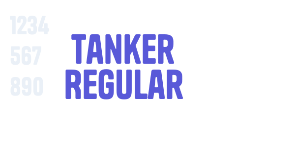 Tanker Regular font free