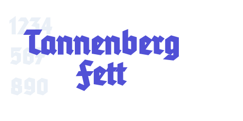 Tannenberg Fett-font-download