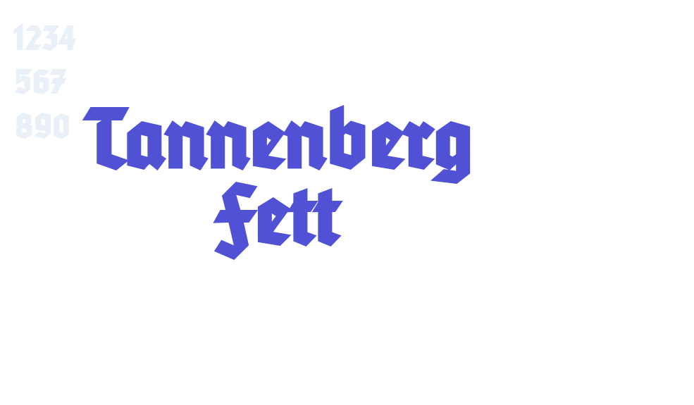 Tannenberg Fett-font-download