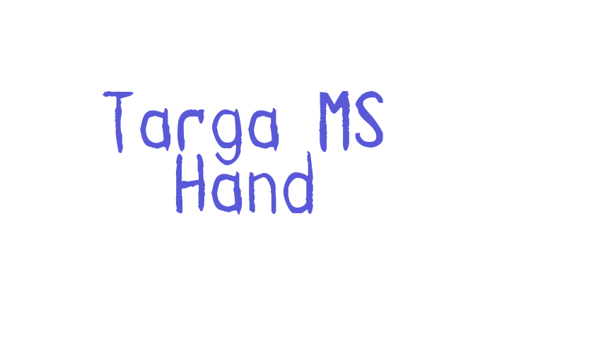 Targa MS Hand Font Download