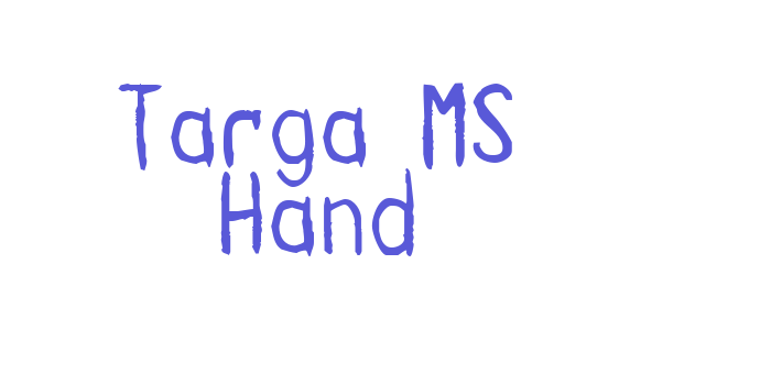 Targa MS Hand Font Download