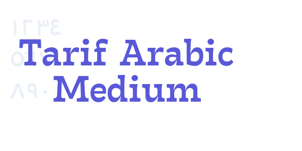 Tarif Arabic Medium font free