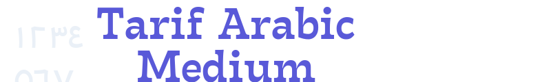 Tarif Arabic Medium