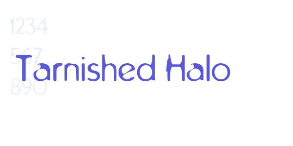 Tarnished Halo font free