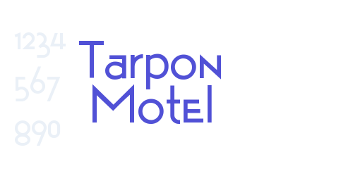 Tarpon Motel-font-download