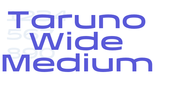 Taruno Wide Medium font free