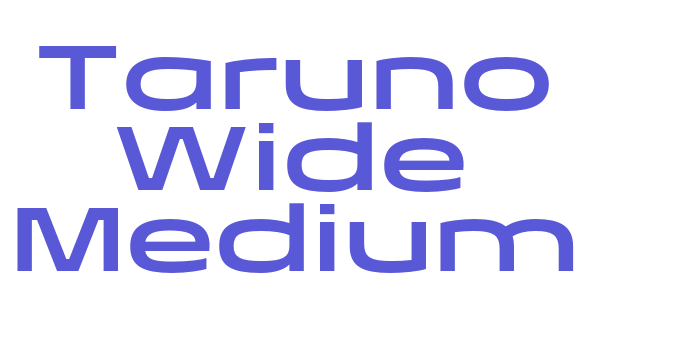 Taruno Wide Medium Font Download