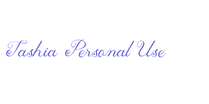 Tashia Personal Use Font Download