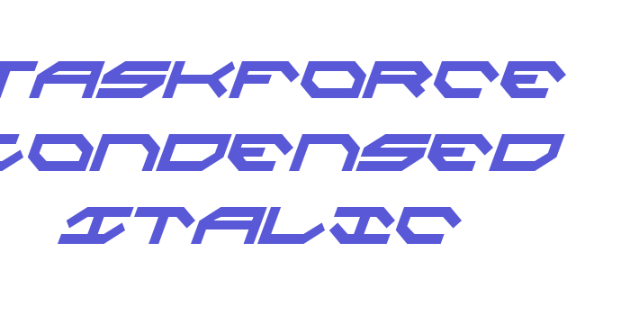 Taskforce Condensed Italic Font Download