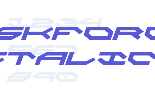 Taskforce Italic Font