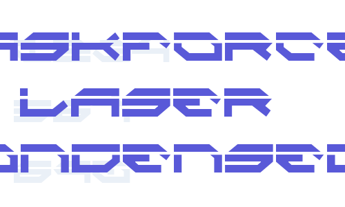 Taskforce Laser Condensed Font