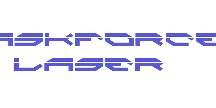 Taskforce Laser Font Download