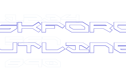 Taskforce Outline Font