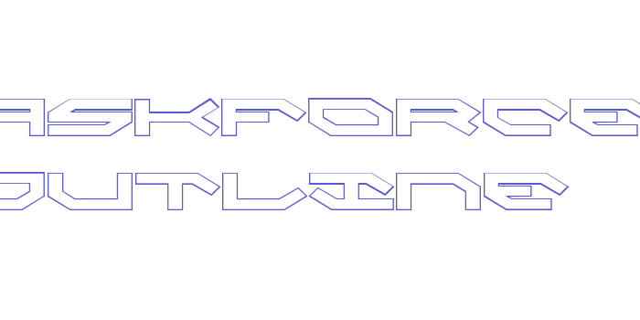 Taskforce Outline Font Download