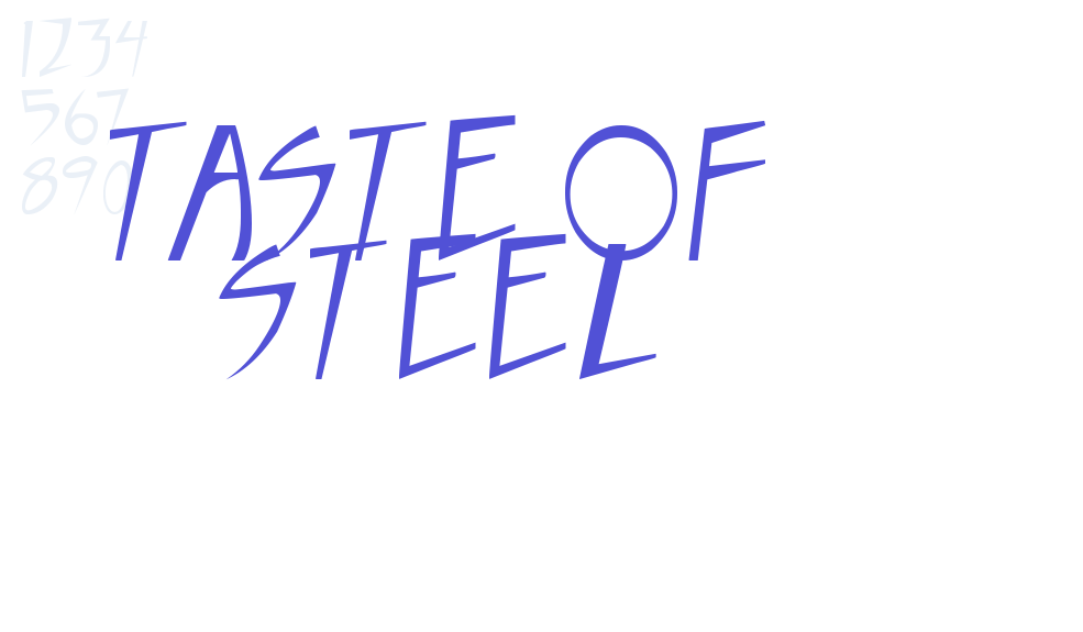 Taste of steel-font-download