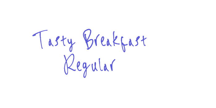 Tasty Breakfast Regular Font Download