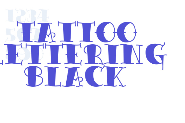 Tattoo Lettering Black Font Download