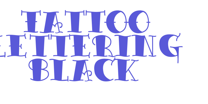 Tattoo Lettering Black Font Download