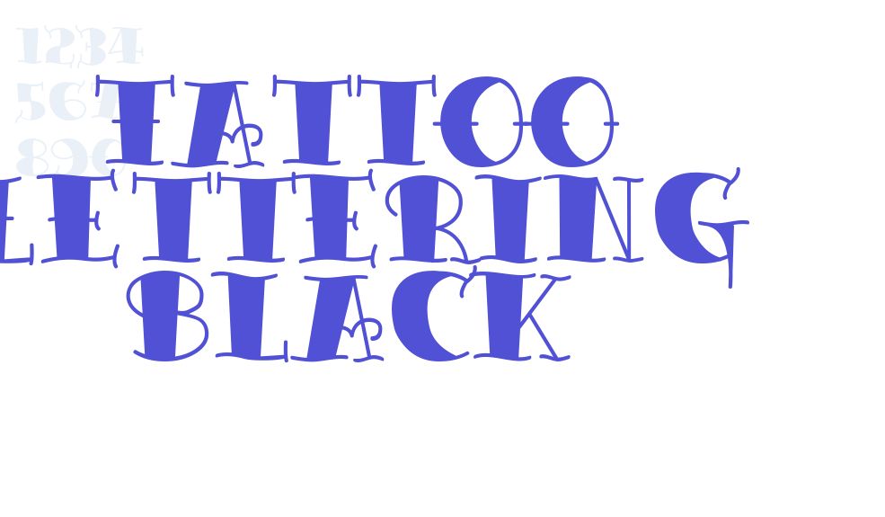 Tattoo Lettering Black-font-download