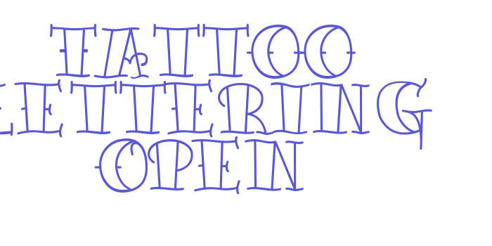 Tattoo Lettering Open Font Download