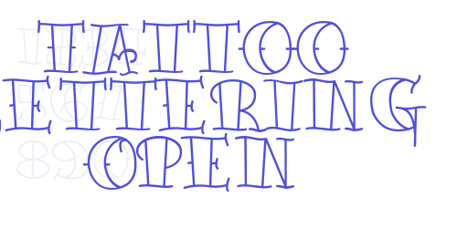 Tattoo Lettering Open-font-download