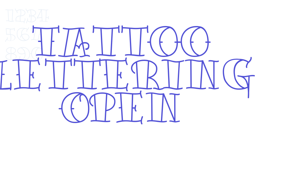 Tattoo Lettering Open-font-download