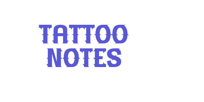 Tattoo Notes Font Download