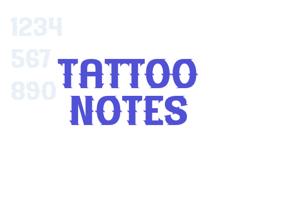 Tattoo Notes