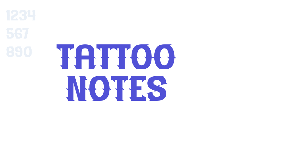 Tattoo Notes-font-download