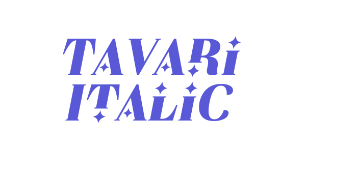 Tavari Italic Font