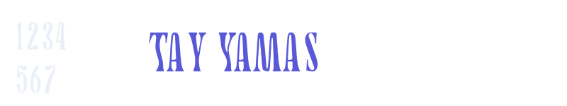 Tay Yamas-related font
