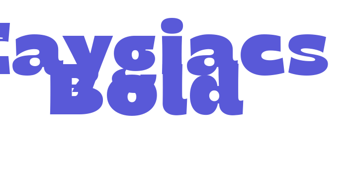 Taygiacs Bold Font Download